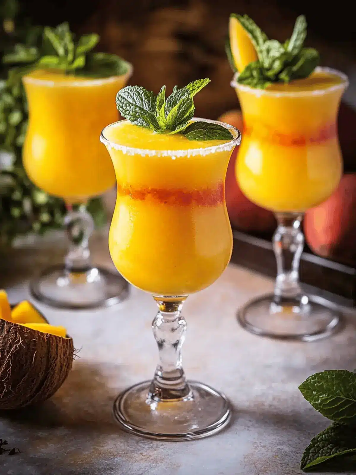 Delightful Mango Coconut Mint Daiquiri for Summer Bliss 3 Mango Coconut Mint Daiquiri