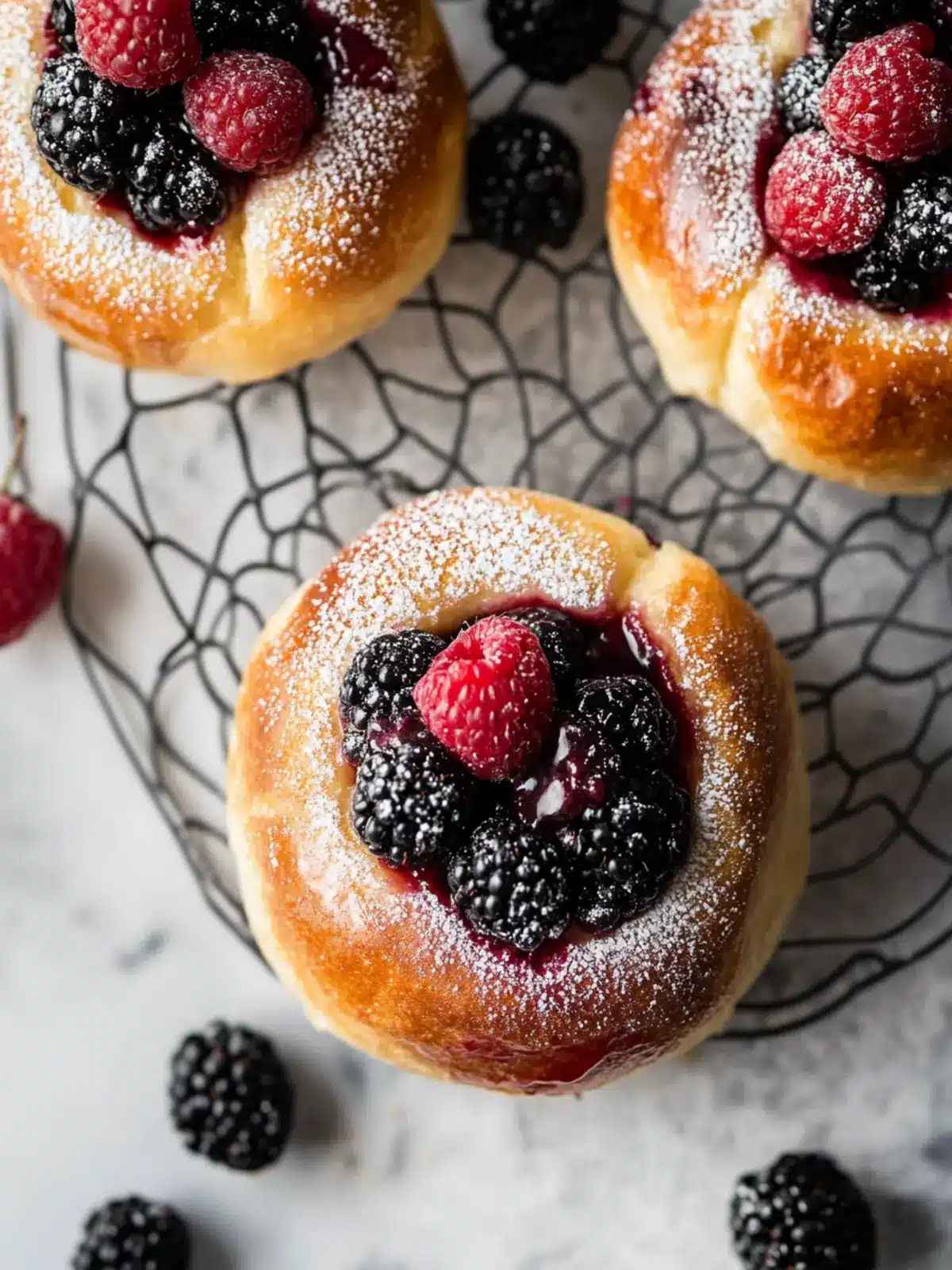 Berry Cheesecake Brioche Buns That Melt in Your Mouth 3 Berry Cheesecake Brioche Buns