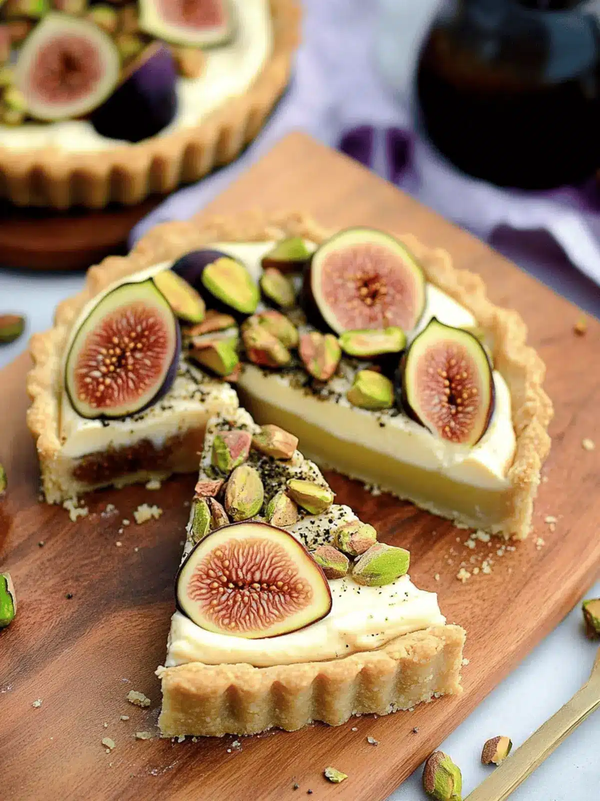 Fig Mascarpone Tart with Pistachio Black Pepper Crust Bliss 3 Fig Mascarpone Tart with Pistachio Black Pepper Crust