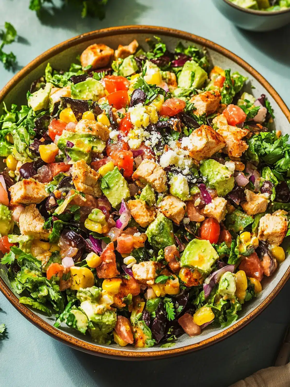 Zesty Southwest Chopped Salad with Chipotle Chicken Delight 3 Southwest Chopped Salad