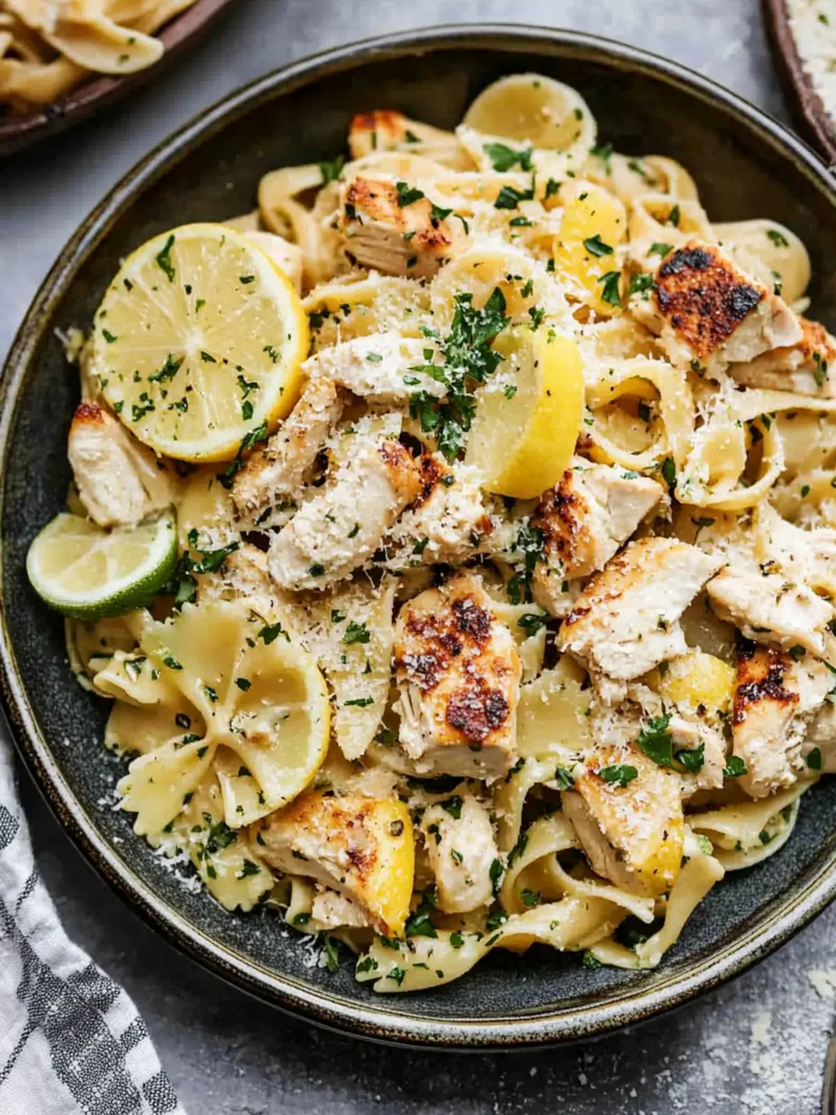 Lemon Chicken Pasta with Zucchini for a Fresh Flavor Boost 2 Lemon Chicken Pasta