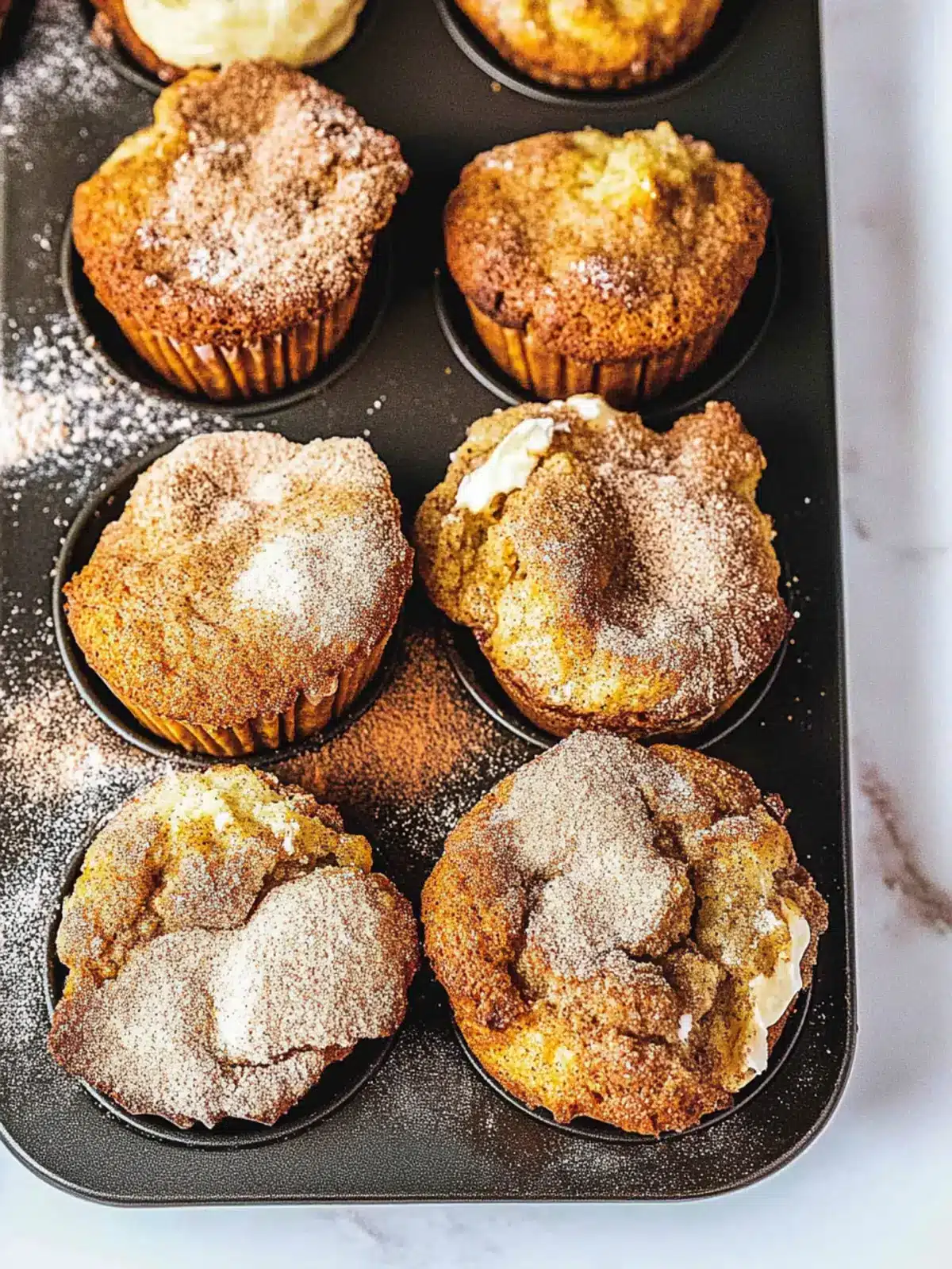 Moist Banana Cinnamon Muffins with Sour Cream Delight 3 Moist Banana Cinnamon Muffins with Sour Cream