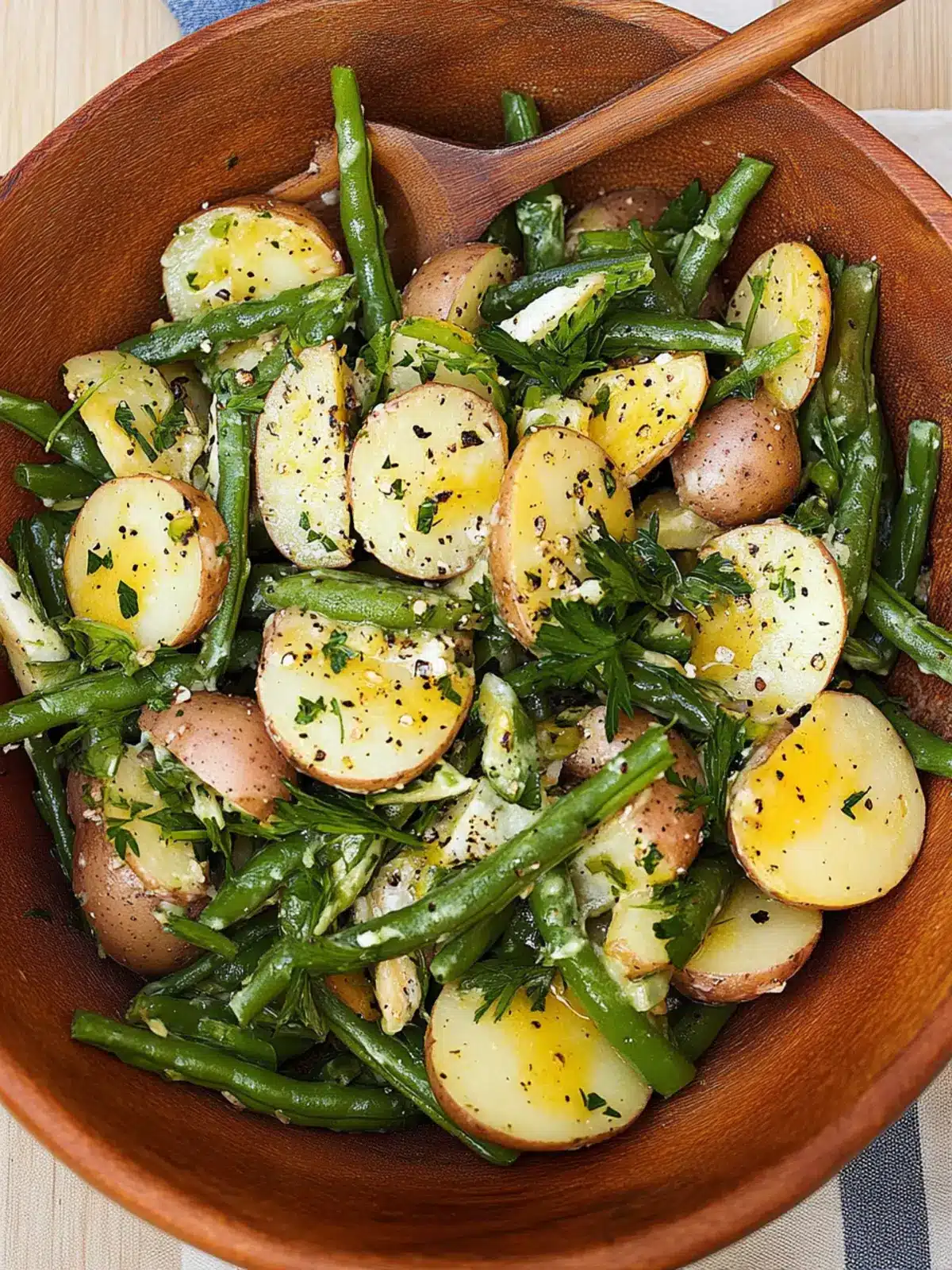Savory French Potato and Green Bean Salad Perfect for Gatherings 2 French Potato and Green Bean Salad