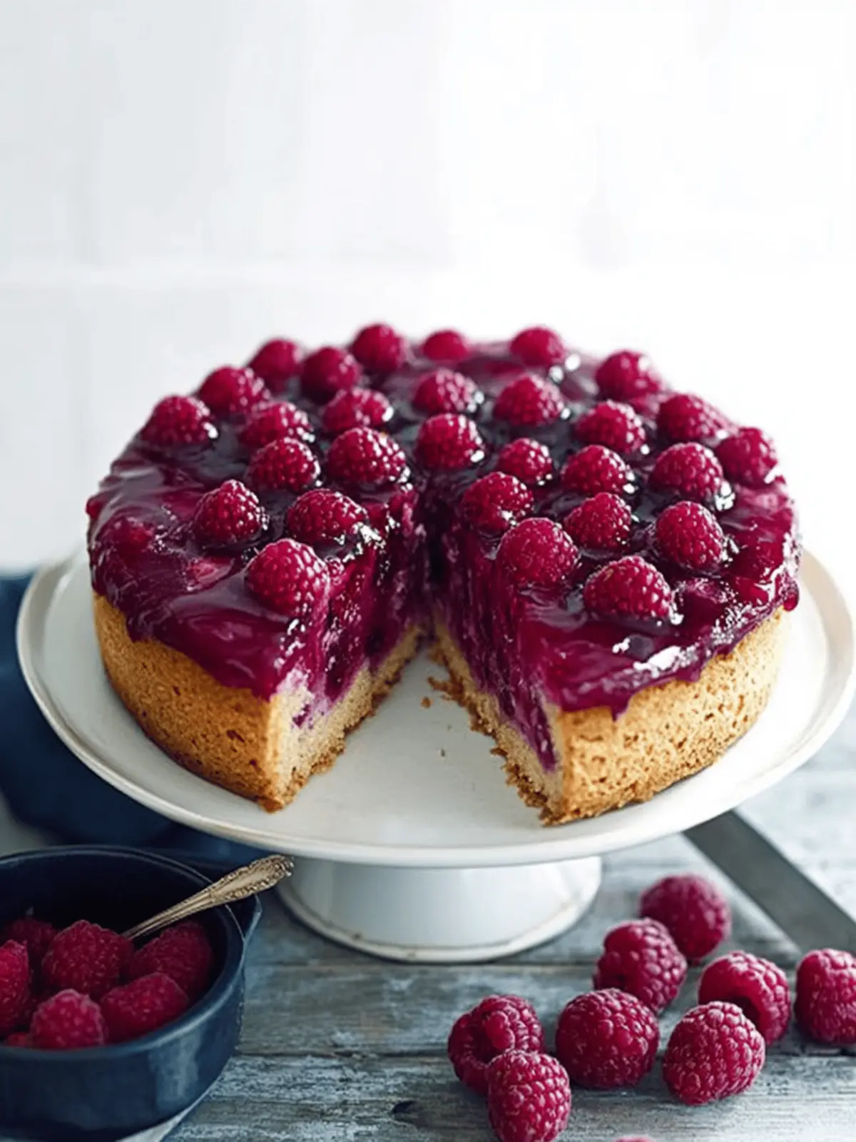 Raspberry and Almond Upside Down Cake for Sweet Moments 3 Raspberry And Almond Upside Down Cake