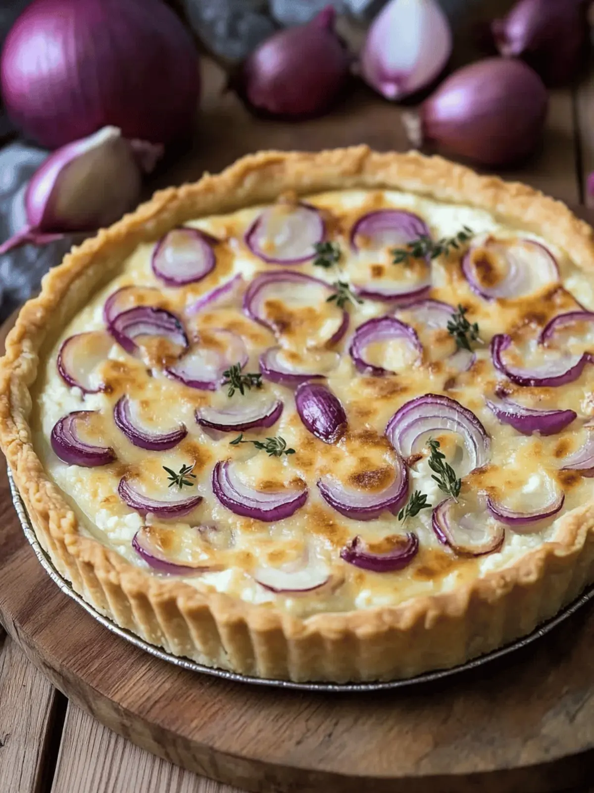 Mouthwatering Onion Cottage Cheese Tart That's Vegan Delight 3 Onion Cottage Cheese Tart (Vegan)