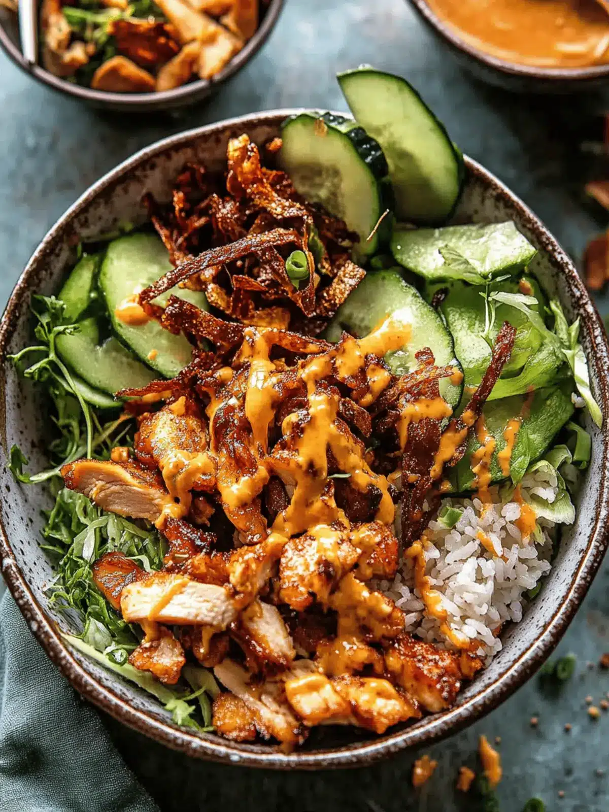 Spicy Chicken Yum Yum Rice Bowls Loaded with Flavor and Crunch 2 Spicy Chicken Yum Yum Rice Bowls