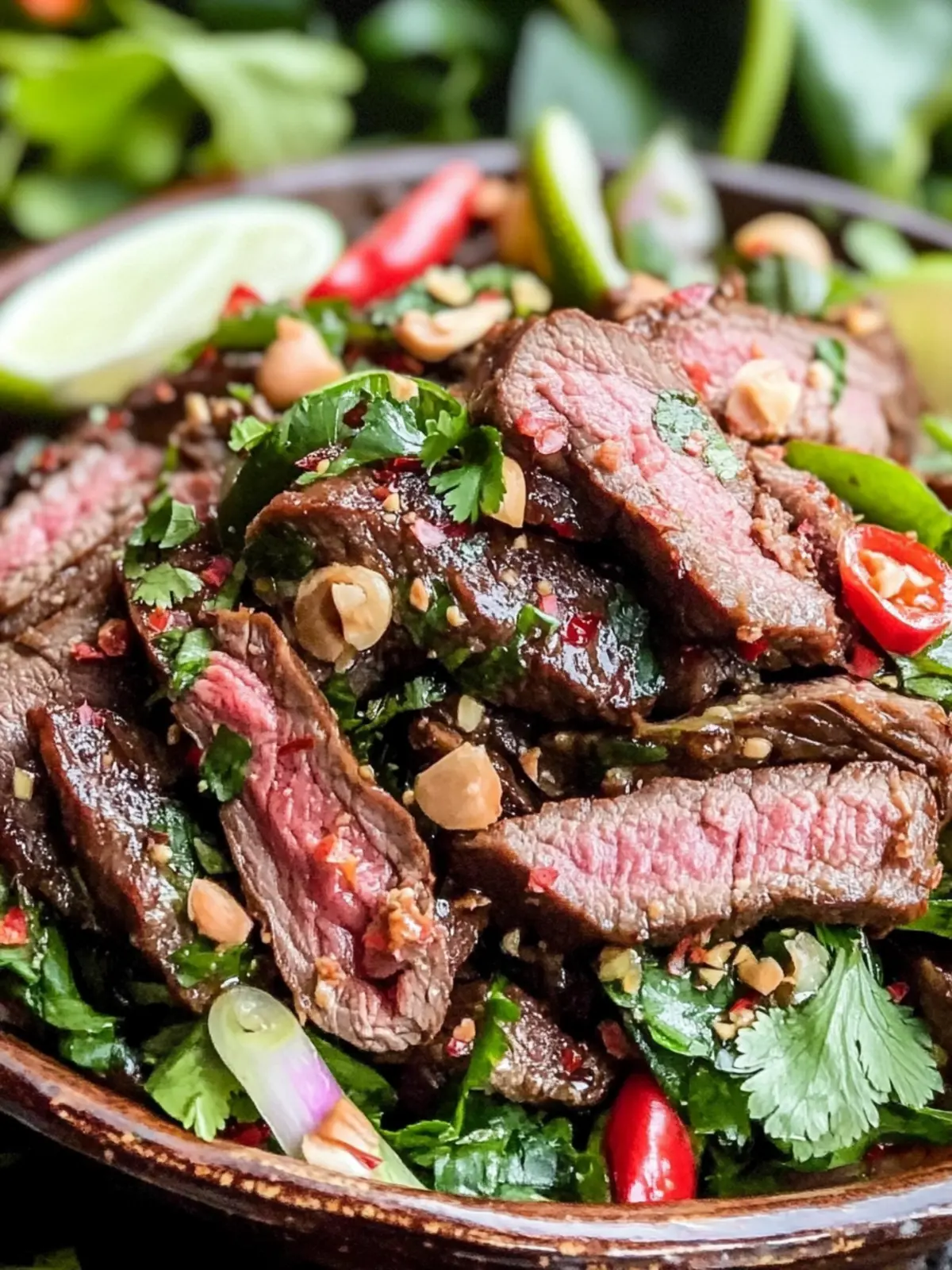 Savory Authentic Nam Tok Beef Salad You'll Love to Make 3 Authentic Nam Tok Beef Salad