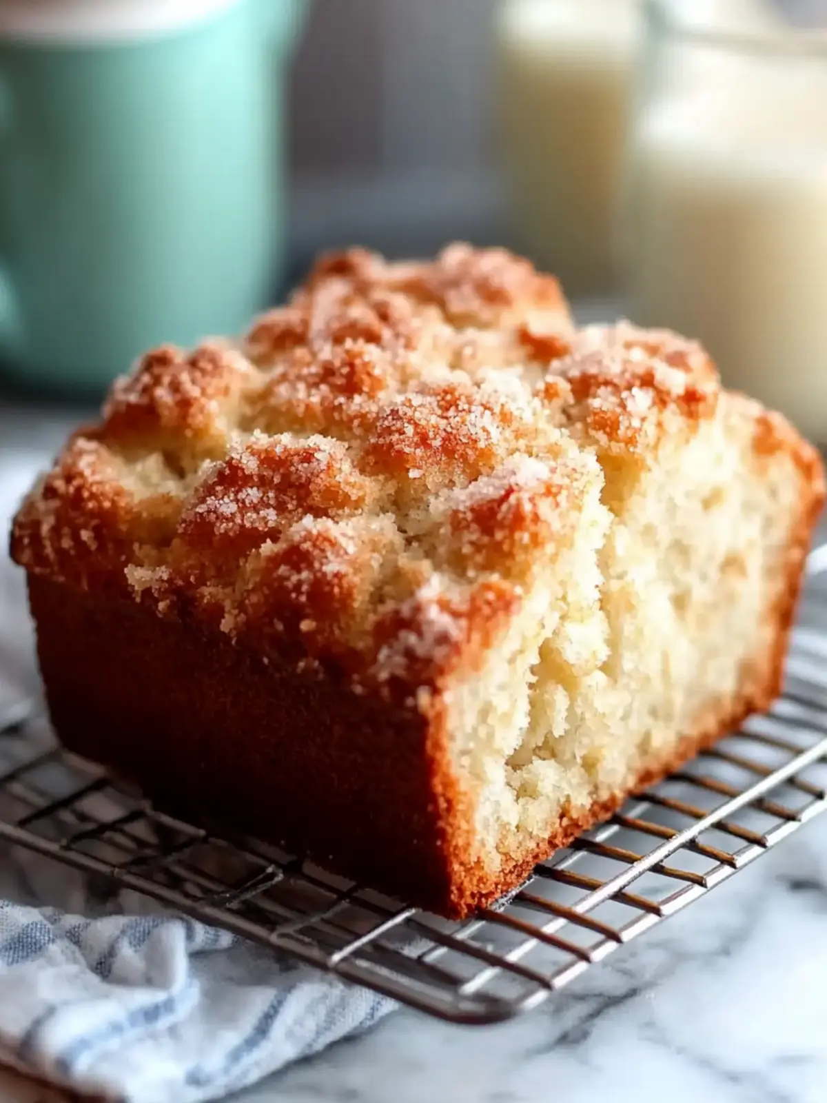 Indulge in Sweet Eggnog Bread With Crumb Topping Magic 2 Sweet Eggnog Bread With Crumb Topping