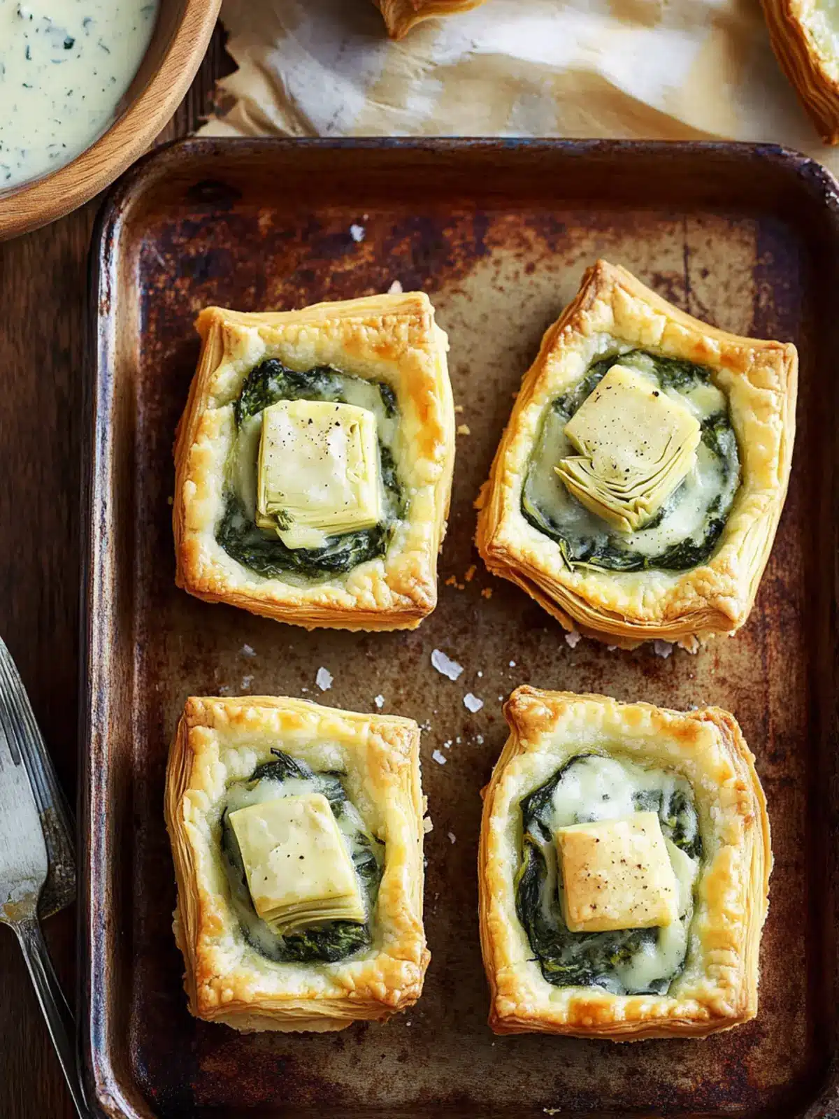 Irresistible Spinach Artichoke Tarts That Steal the Show 3 Spinach Artichoke Tarts