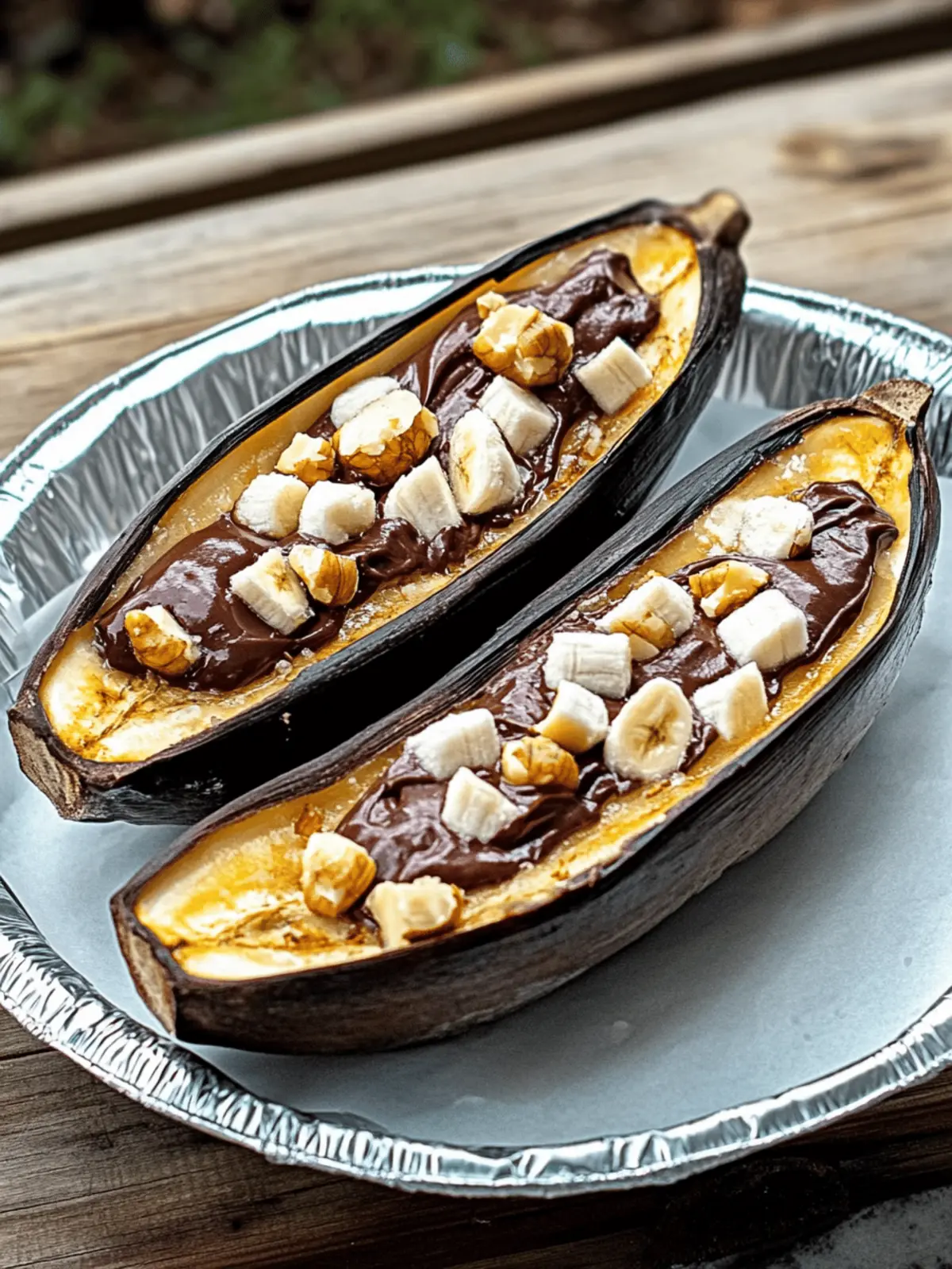 Savor Campfire Banana Boats With Chocolate and Peanut Butter 4 Campfire Banana Boats With Chocolate and Peanut Butter