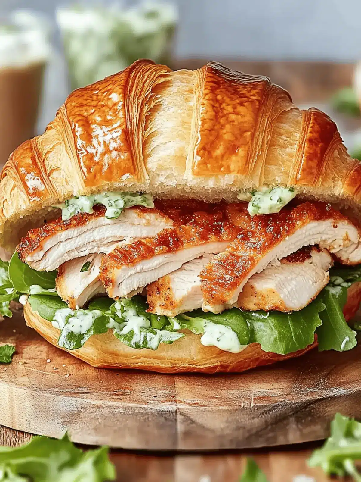 Delicious Chicken Caesar Croissant Sandwich You ll Crave Daily 3 Chicken Caesar Croissant Sandwich