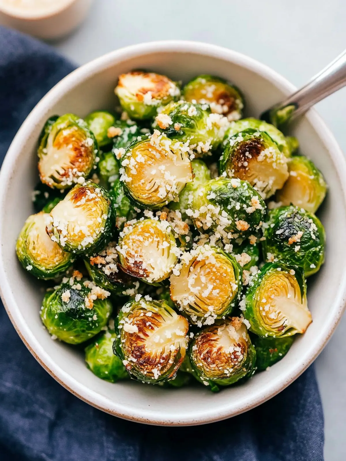 Crispy Roasted Brussels Sprouts with Parmesan Bliss 4 Roasted Brussels Sprouts
