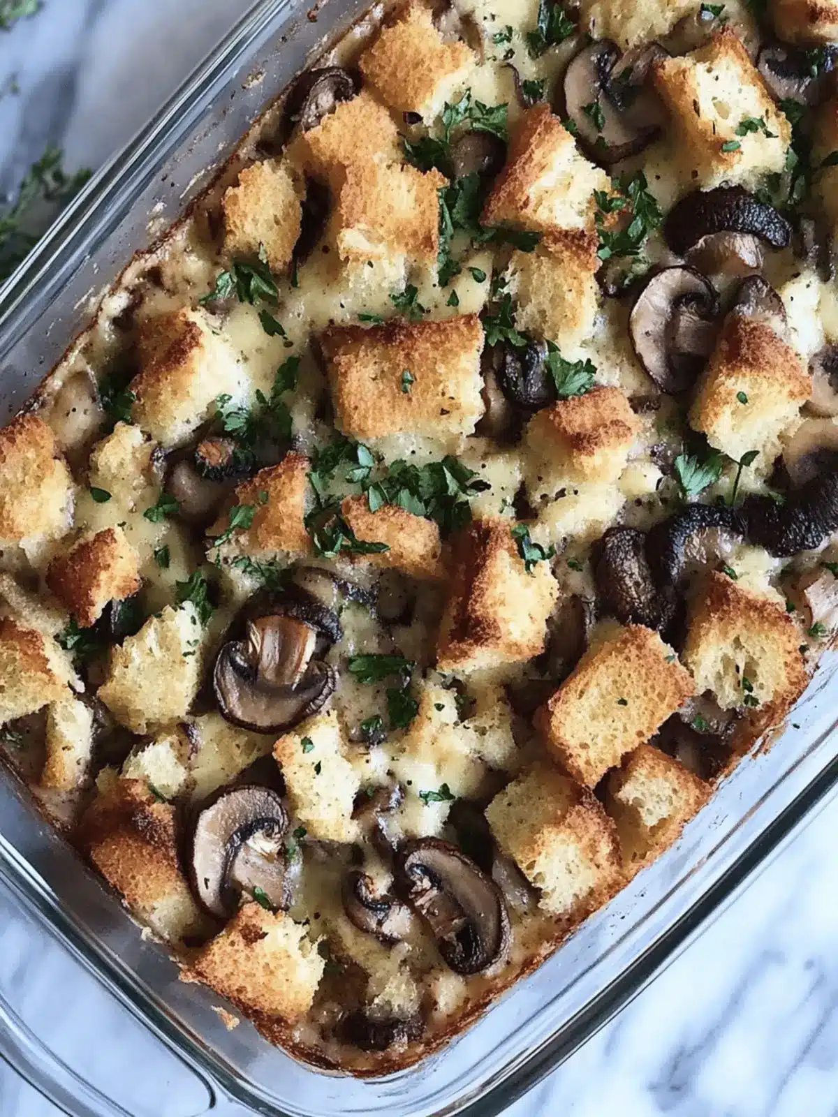 Mushroom and Gruyere Bread Pudding for Cozy Nights In 4 Mushroom and Gruyere Bread Pudding for Cozy Nights In