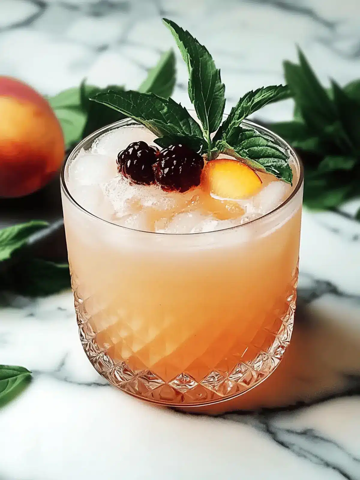 Georgia Peach Cocktail: Sip into Southern Summer Bliss! 2 Georgia Peach Cocktail