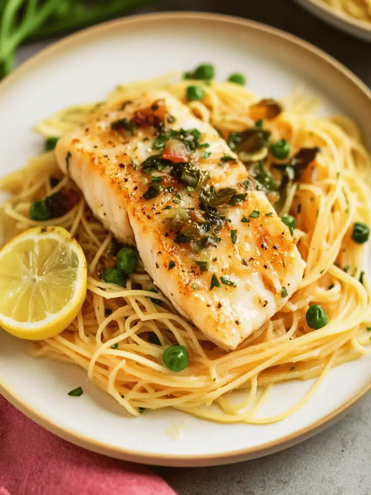 Savory Cod Piccata with Angel Hair Pasta in Just 30 Minutes 2 Cod Piccata with Angel Hair Pasta (Easy Fish Recipe)