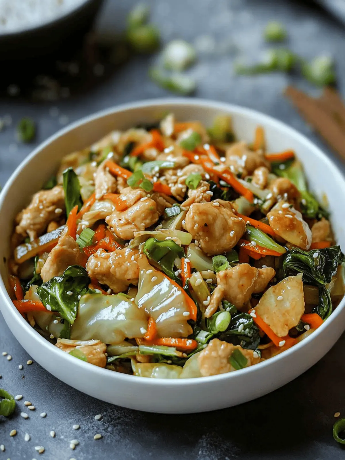 Quick Chicken Cabbage Stir-Fry: Low-Carb Flavor in a Flash 4 Chicken Cabbage Stir-Fry