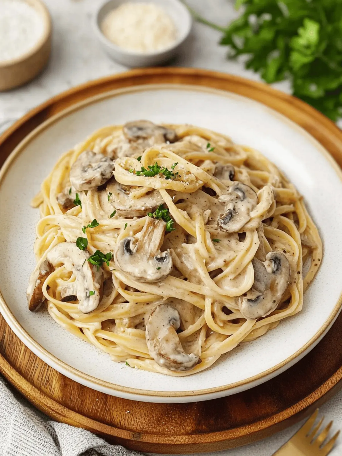 Decadent Creamy Mushroom Pasta Ready in 15 Minutes 3 Creamy Mushroom Pasta