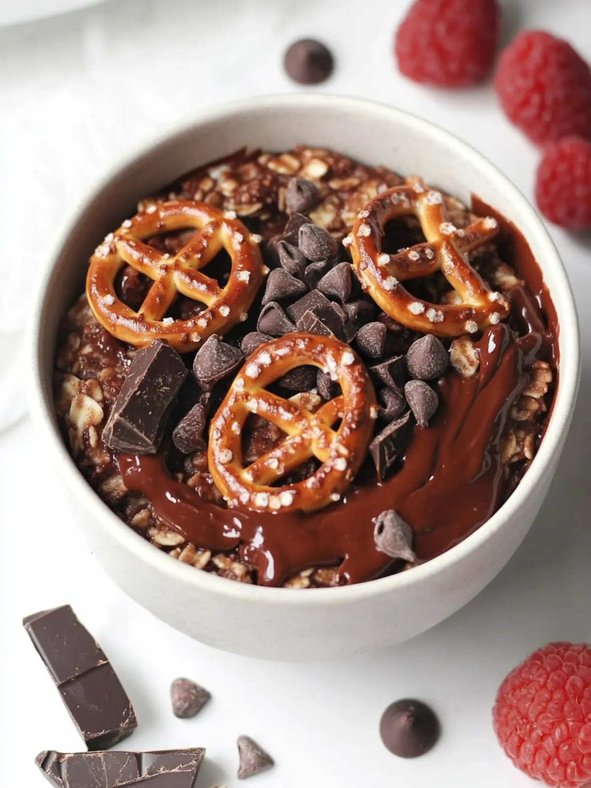 Simple Chocolate Pretzel Baked Oats for a Cozy Breakfast Treat 4 Simple Chocolate Pretzel Baked Oats