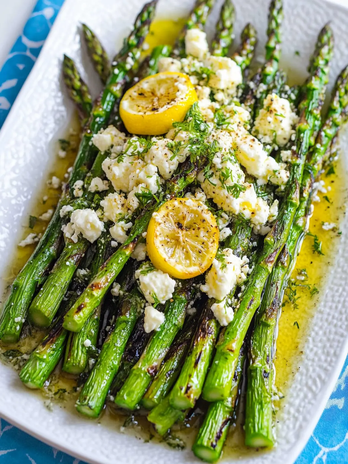 Savor Lemon and Feta Grilled Asparagus for a Fresh Twist 3 Lemon and Feta Grilled Asparagus