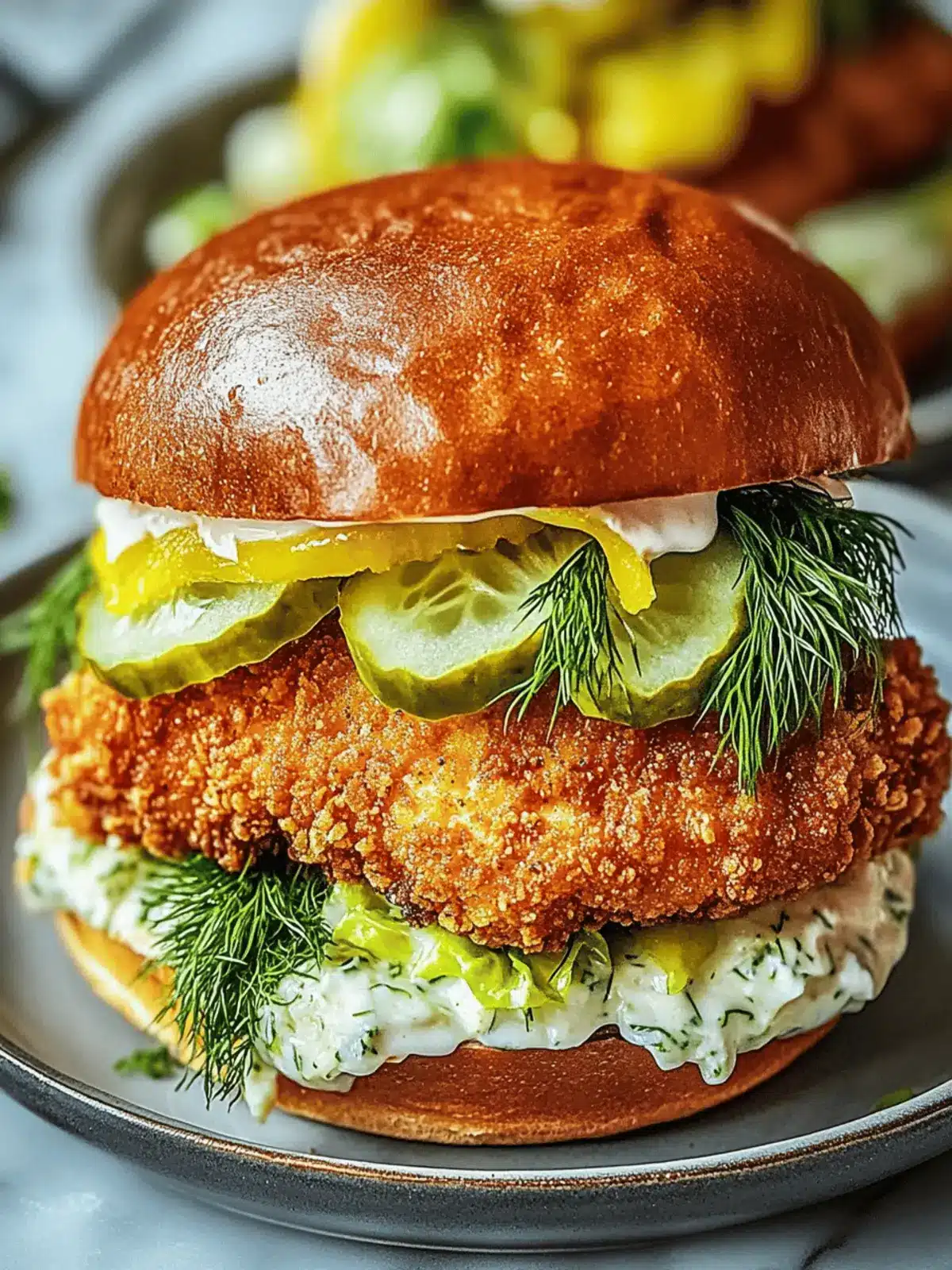 Crispy Dill Chicken Sandwich: A Crunchy Flavor Explosion 3 Crispy Dill Chicken Sandwich
