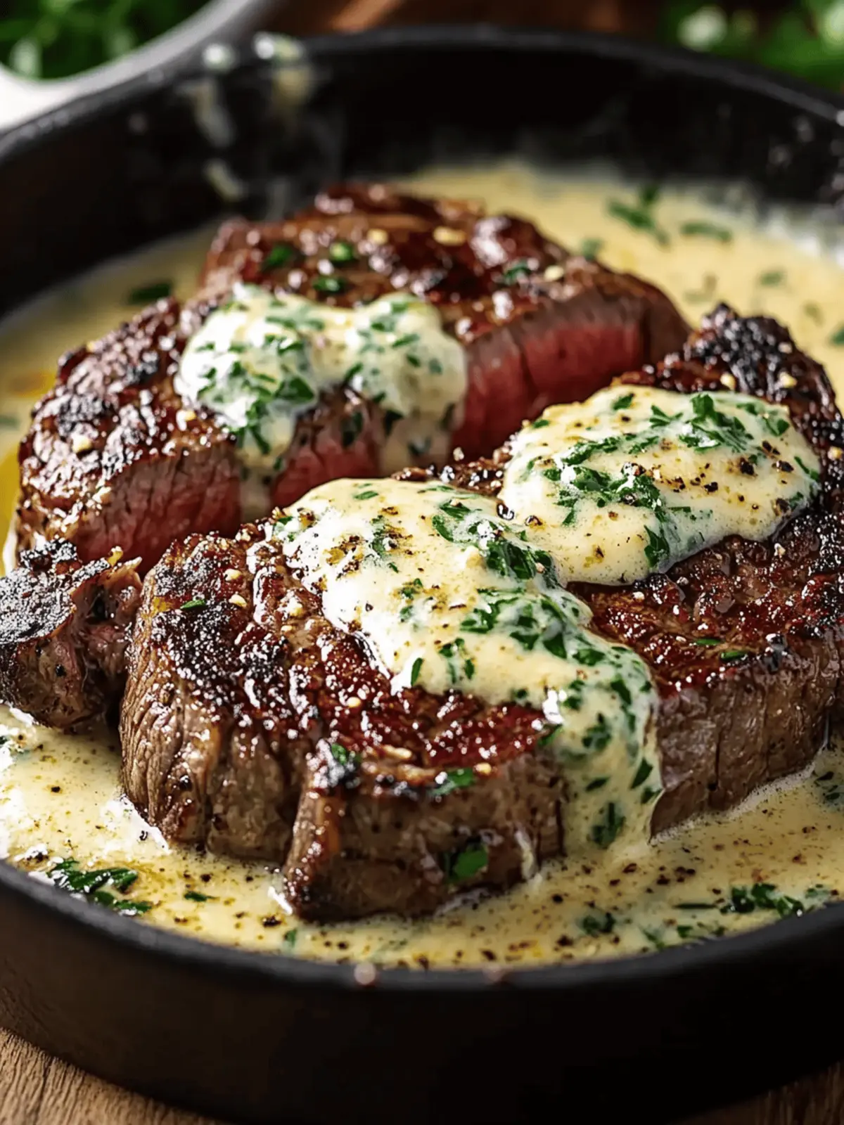 Garlic Butter Steak with Parmesan Cream Sauce Made Simple 3 Garlic Butter Steak with Parmesan Cream Sauce Made