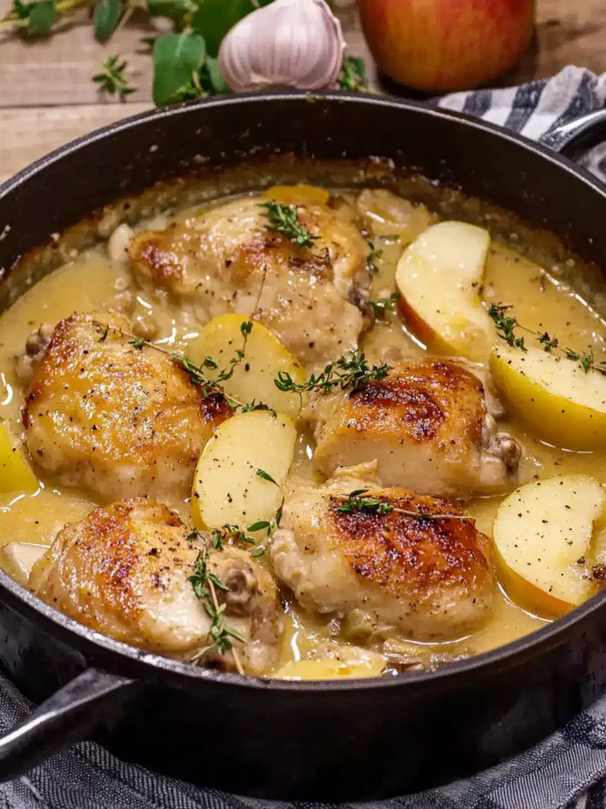 Savory Chicken Normandy: A Comforting French Cider Delight 2 Chicken Normandy or French Apple Cider Chicken