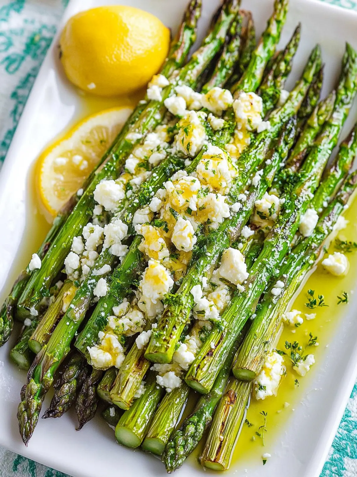 Savor Lemon and Feta Grilled Asparagus for a Fresh Twist 2 Lemon and Feta Grilled Asparagus