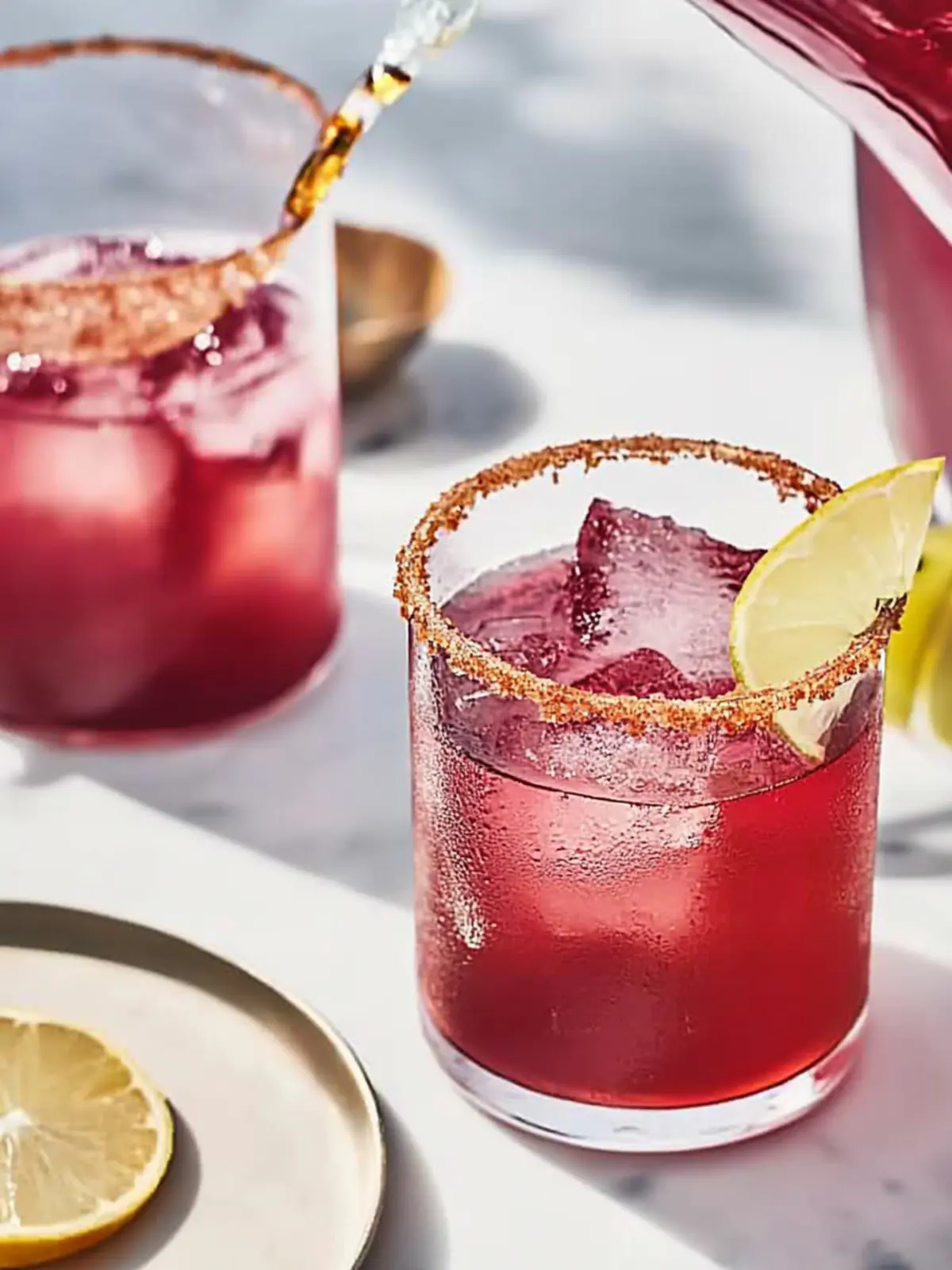 Refreshing Hibiscus Mezcal Pitcher Cocktail for Summer Fun 4 Hibiscus Mezcal Pitcher Cocktail