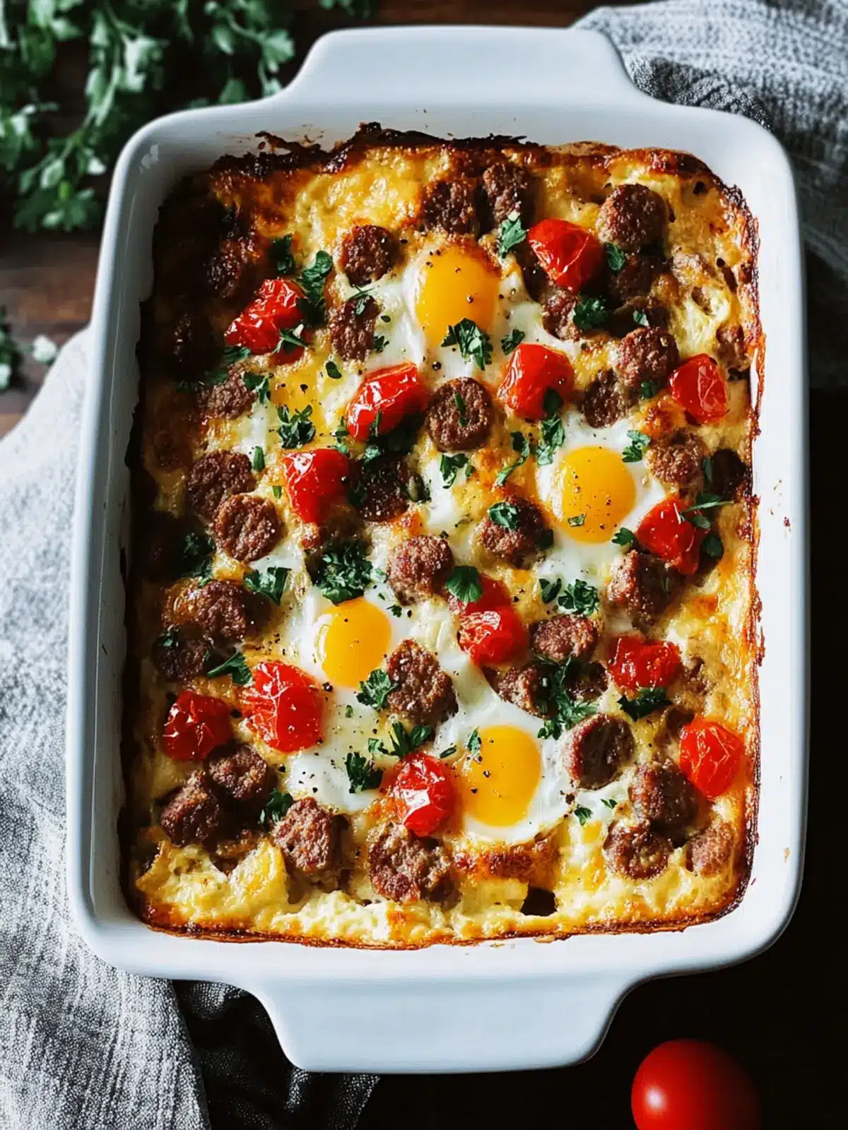 Savory Easy Make-Ahead Sausage & Egg Breakfast Casserole 3 Easy Make-Ahead Sausage & Egg Breakfast Casserole