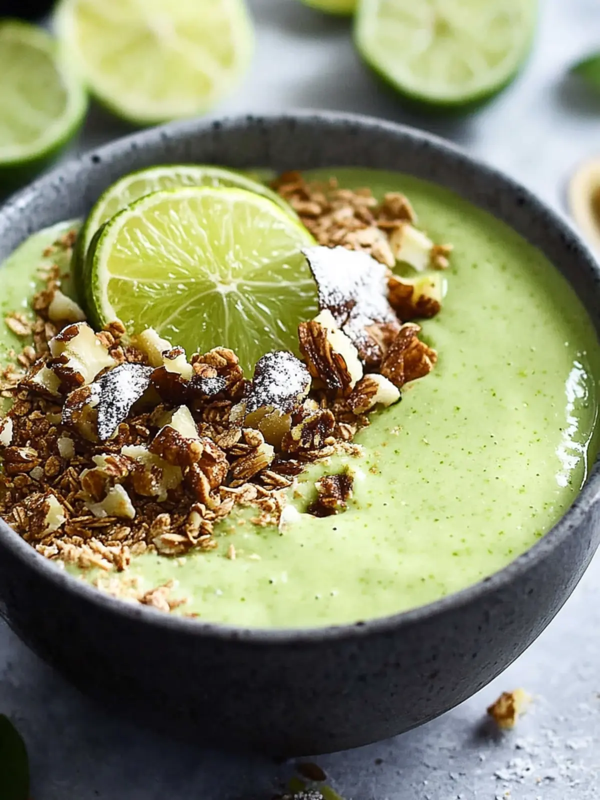 Key Lime Pie Smoothie Bowl: Zesty Bliss in a Bowl! 2 Key Lime Pie Smoothie Bowl