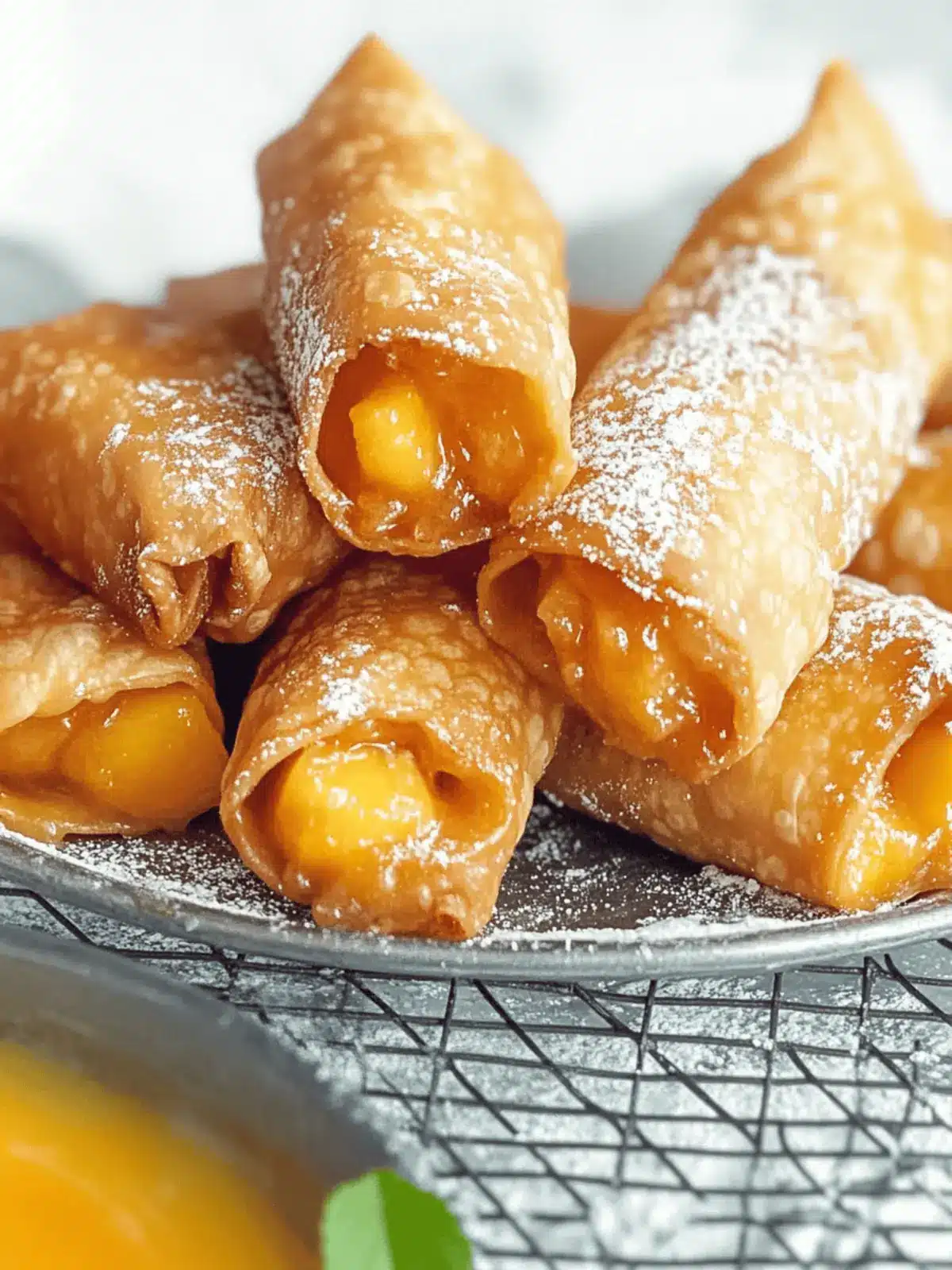 Peach Cobbler Egg Rolls: A Crispy Summer Dessert Delight 4 Peach Cobbler Egg Rolls