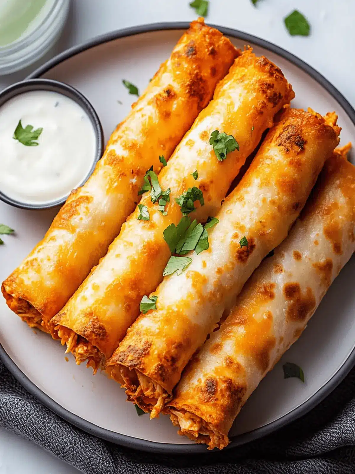 Crispy Buffalo Chicken Taquitos for Game Day Fun 4 Buffalo Chicken Taquitos
