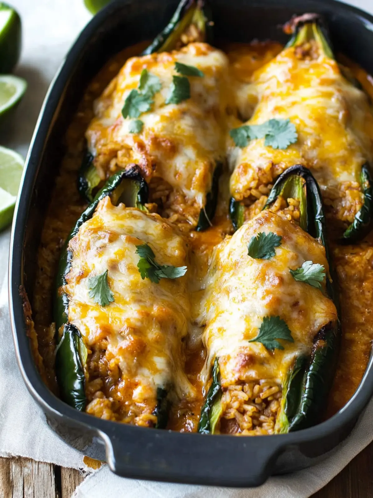Savor Chicken Brown Rice and Cheese Stuffed Poblanos Tonight 4 Chicken Brown Rice and Cheese Stuffed Poblanos