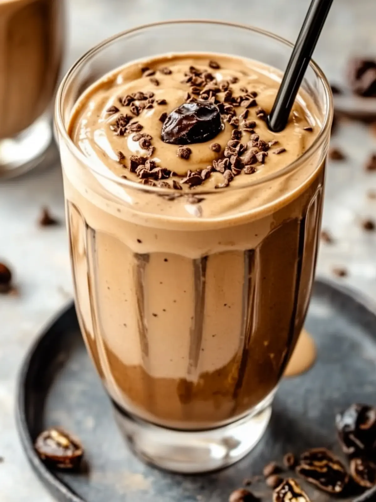 Delicious Tahini Chocolate Coffee Date Shake for Energy Boost 2 Tahini Chocolate Coffee Date Shake