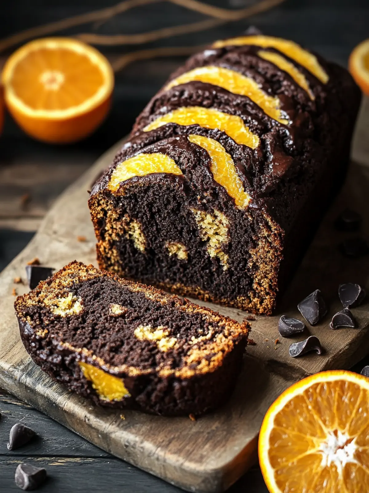 Indulge with Vegan Chocolate Orange Marble Loaf Delight 2 Vegan Chocolate Orange Marble Loaf