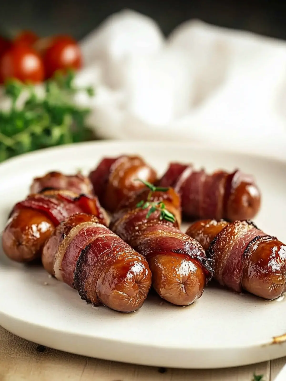 Sweet and Savory Bacon Wrapped Smokies with Brown Sugar Bliss 4 Bacon Wrapped Smokies with Brown Sugar and Butter
