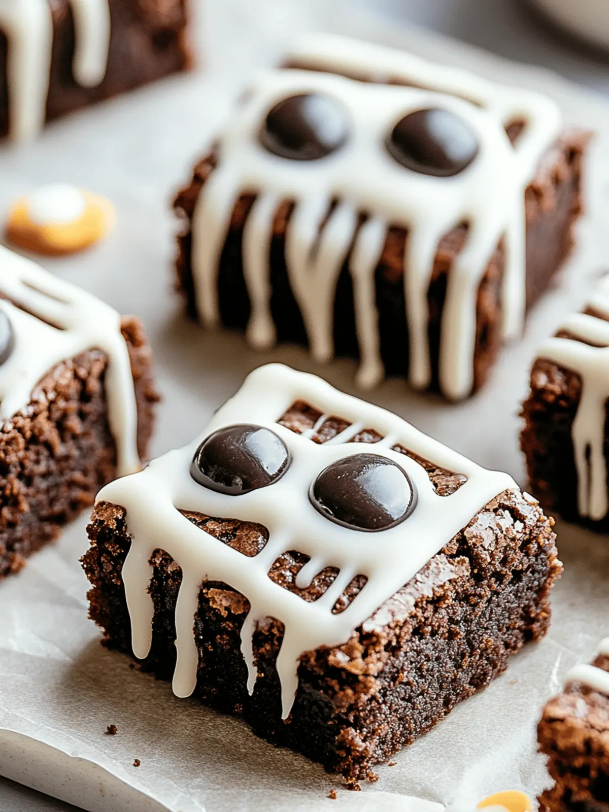 Indulge in Spooky Mummy Brownies for a Halloween Treat 3 Spooky Mummy Brownies