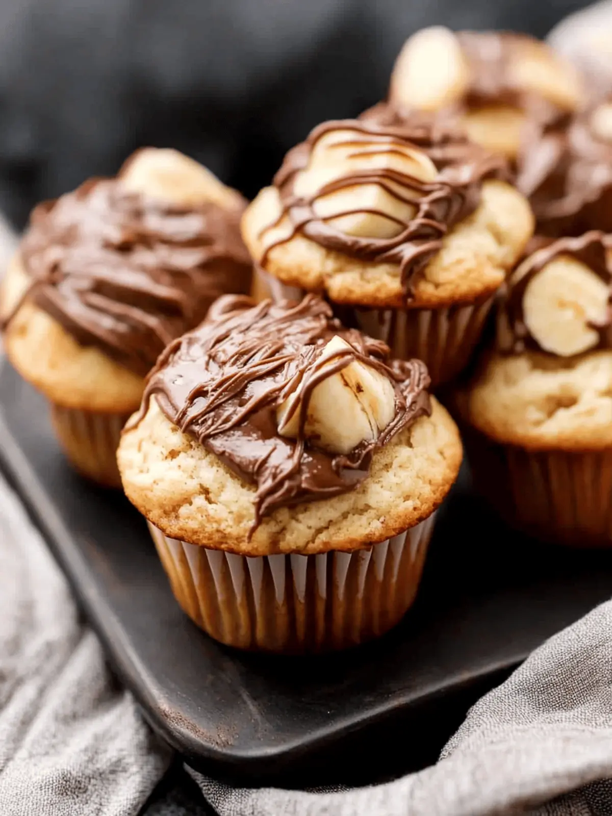Irresistibly Soft Banana Nutella Muffins You'll Love 4 Banana Nutella Muffins