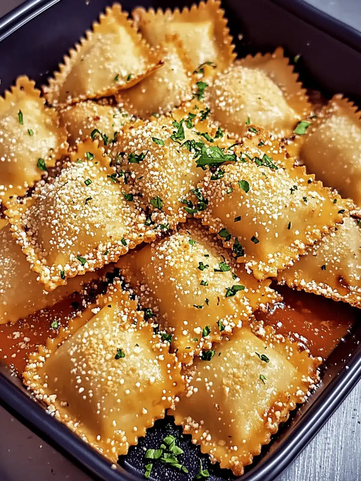 Crispy Toasted Ravioli Deliciously Flavorful and Healthy! 4 Toasted Ravioli
