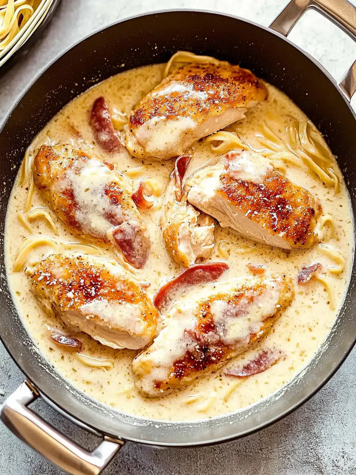 Creamy Parmesan Carbonara Chicken That'll Wow Your Taste Buds 2 Creamy Parmesan Carbonara Chicken (No Egg)