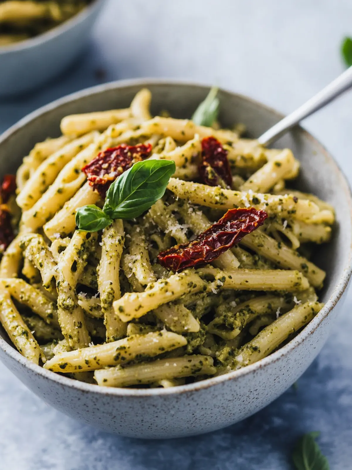 Creamy Vegan Cashew Pesto Pasta with Sun-Dried Tomatoes Delight 3 Vegan Cashew Pesto Pasta with Sun-Dried Tomatoes