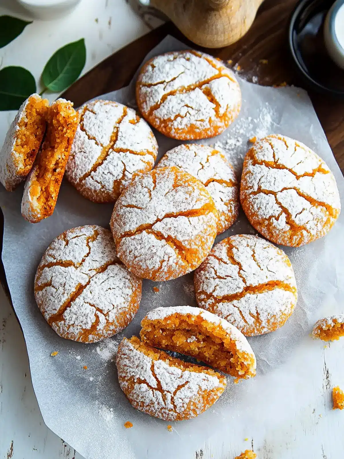 Thai Tea Mochi Crinkle Cookies: A Sweet, Cozy Twist! 2 Thai Tea Mochi Crinkle Cookies