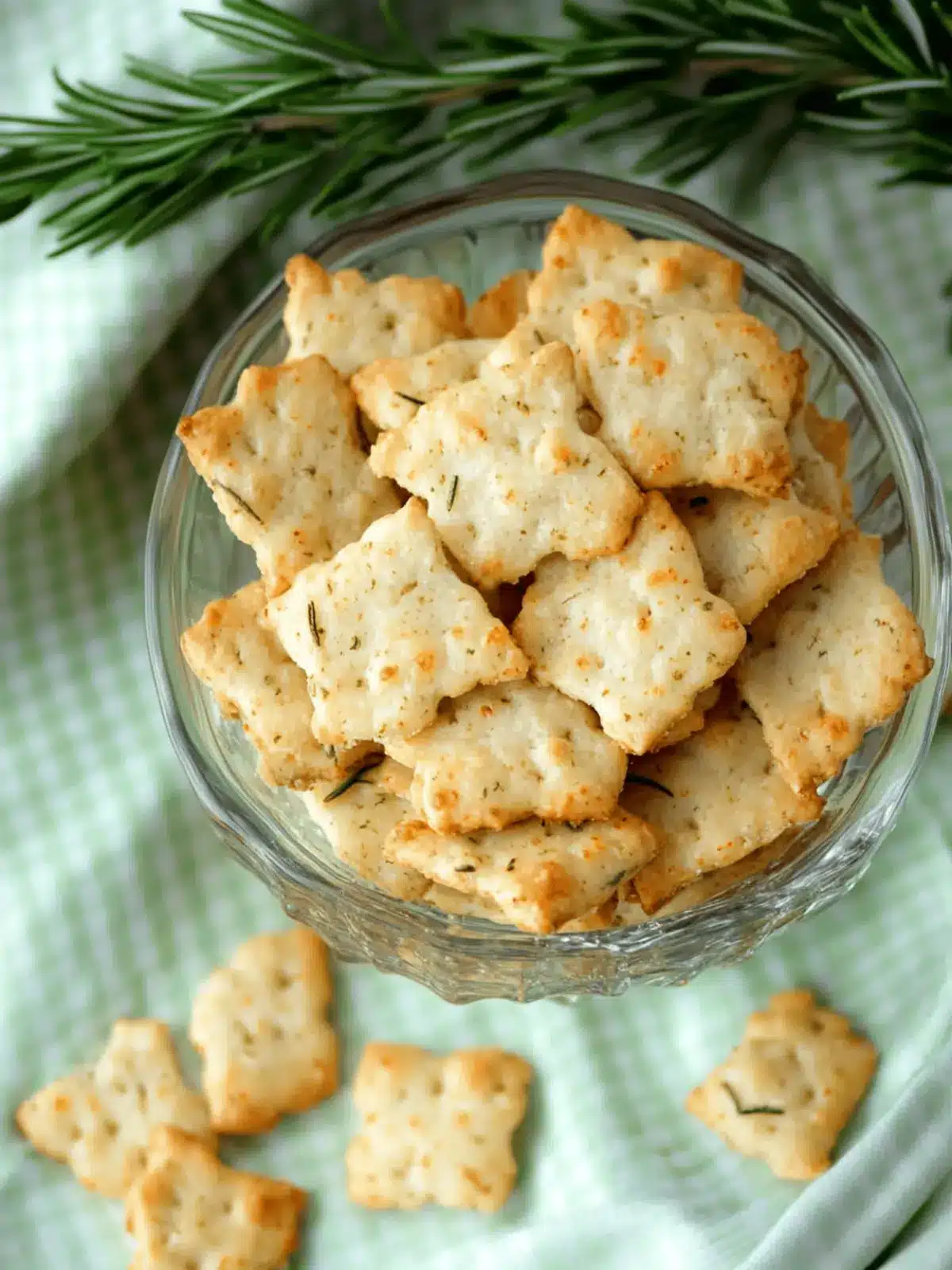 Crispy Parmesan Rosemary Crackers Made in 20 Minutes! 2 Parmesan Rosemary Crackers