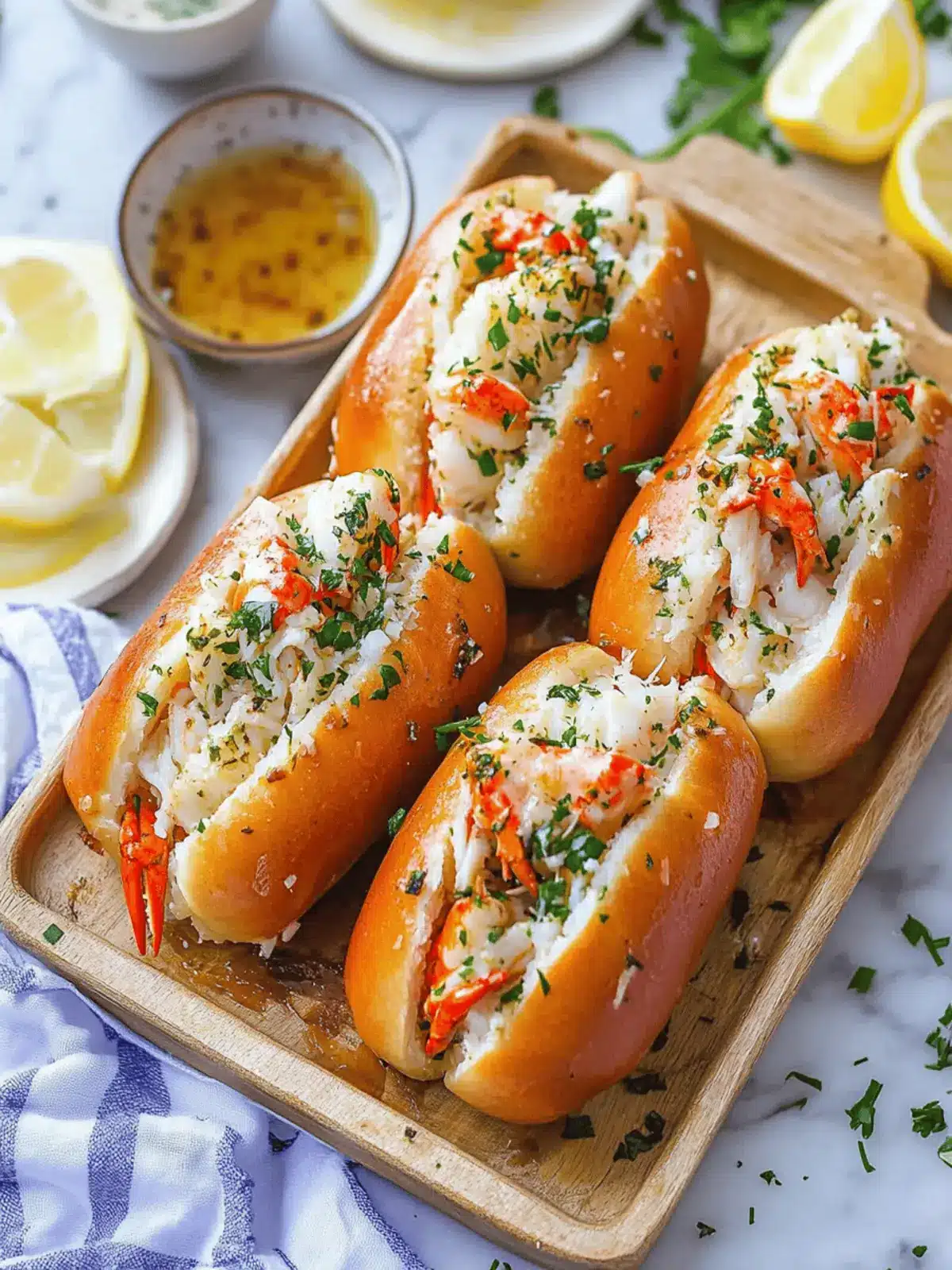 Garlic Butter King Crab Rolls - A Flavorful Seafood Treat 3 Garlic Butter King Crab Rolls