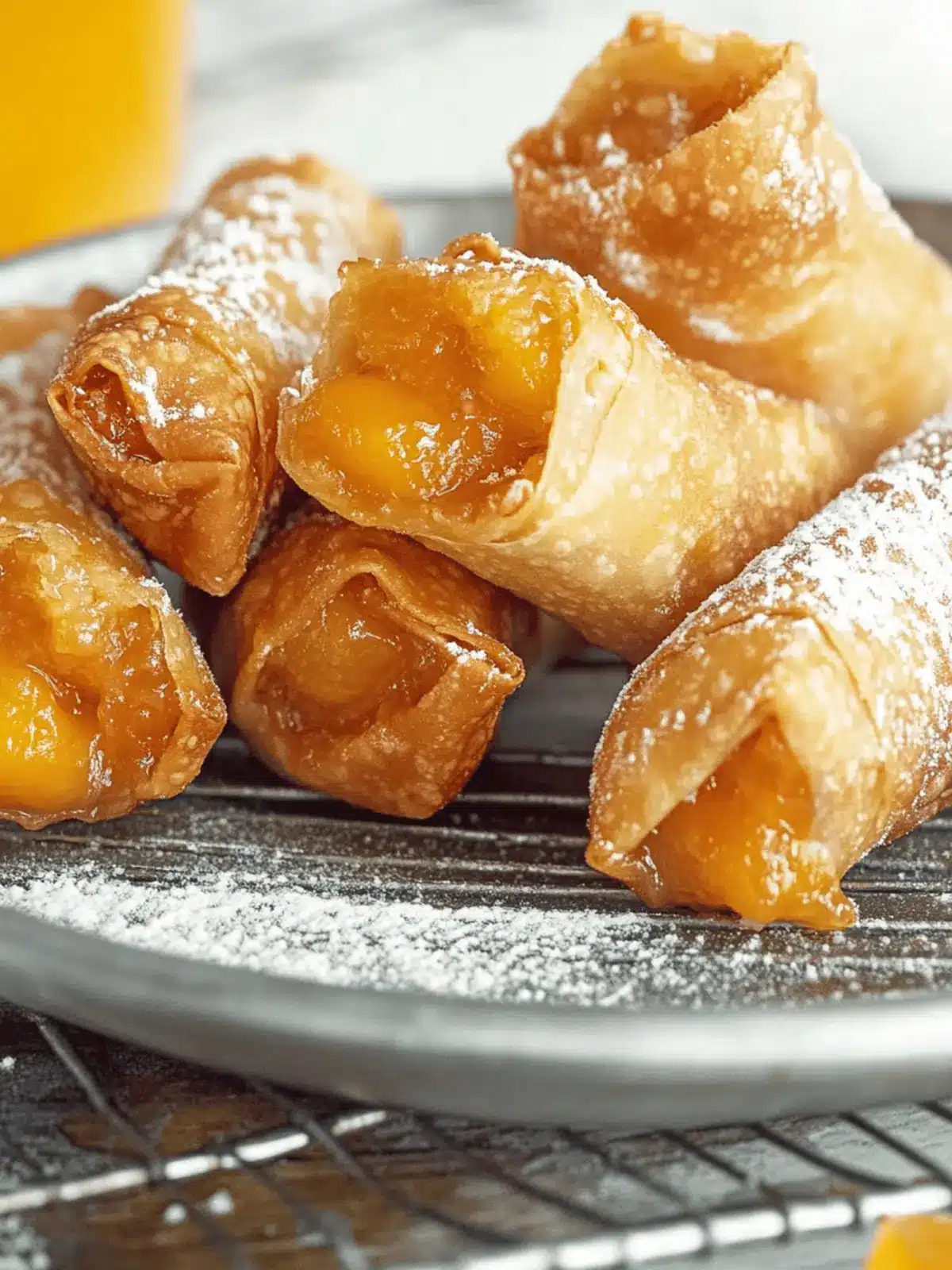 Peach Cobbler Egg Rolls: A Crispy Summer Dessert Delight 3 Peach Cobbler Egg Rolls