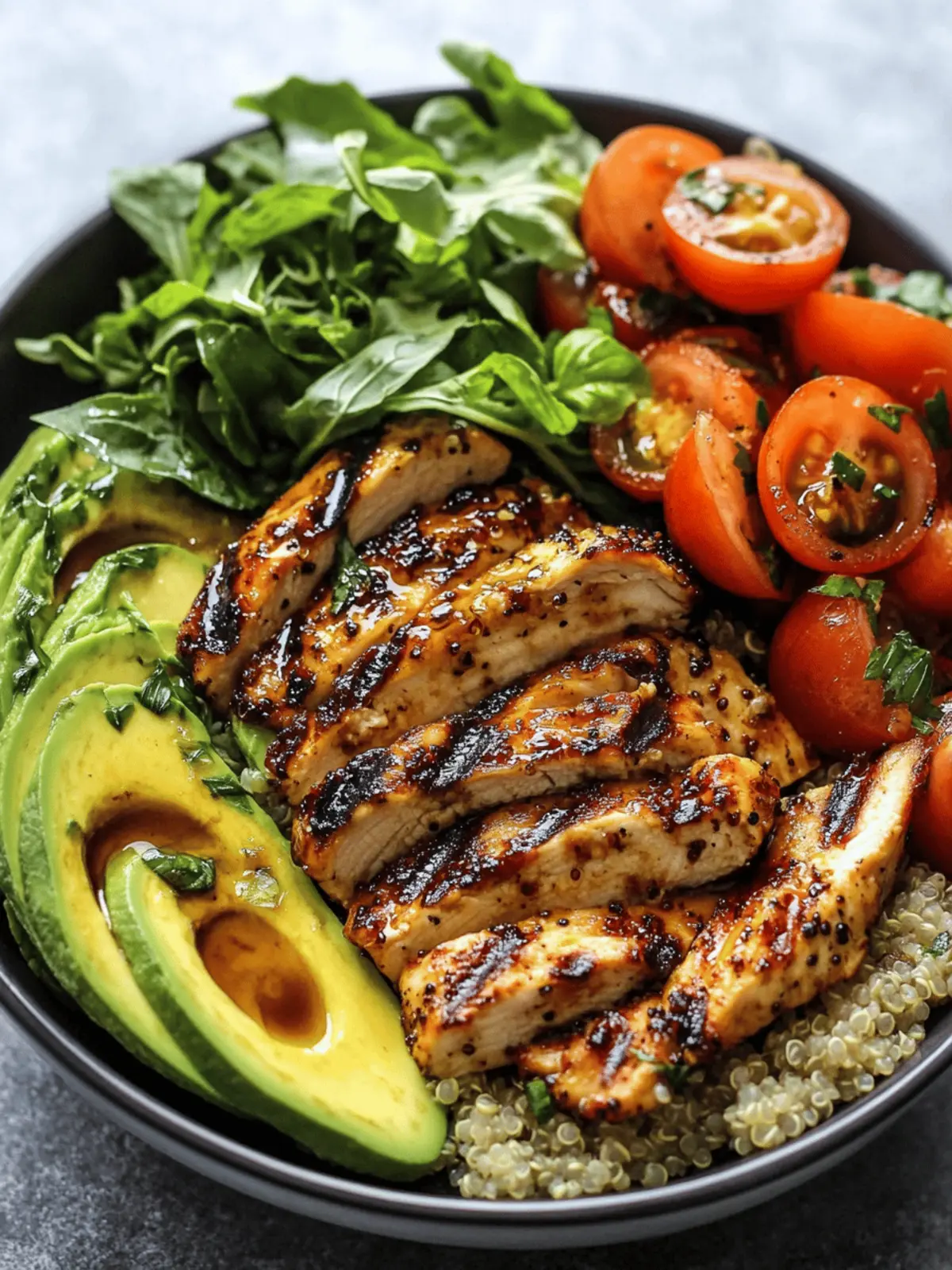 Grilled Balsamic Chicken Quinoa Bowl That's Pure Comfort Food 4 Grilled Balsamic Chicken Quinoa Bowl That's Pure Comfort Food