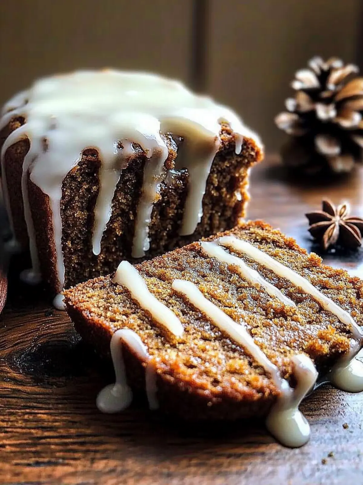 Spiced Gingerbread with Heavenly Glaze for Cozy Nights 2 Spiced Gingerbread with Heavenly Glaze
