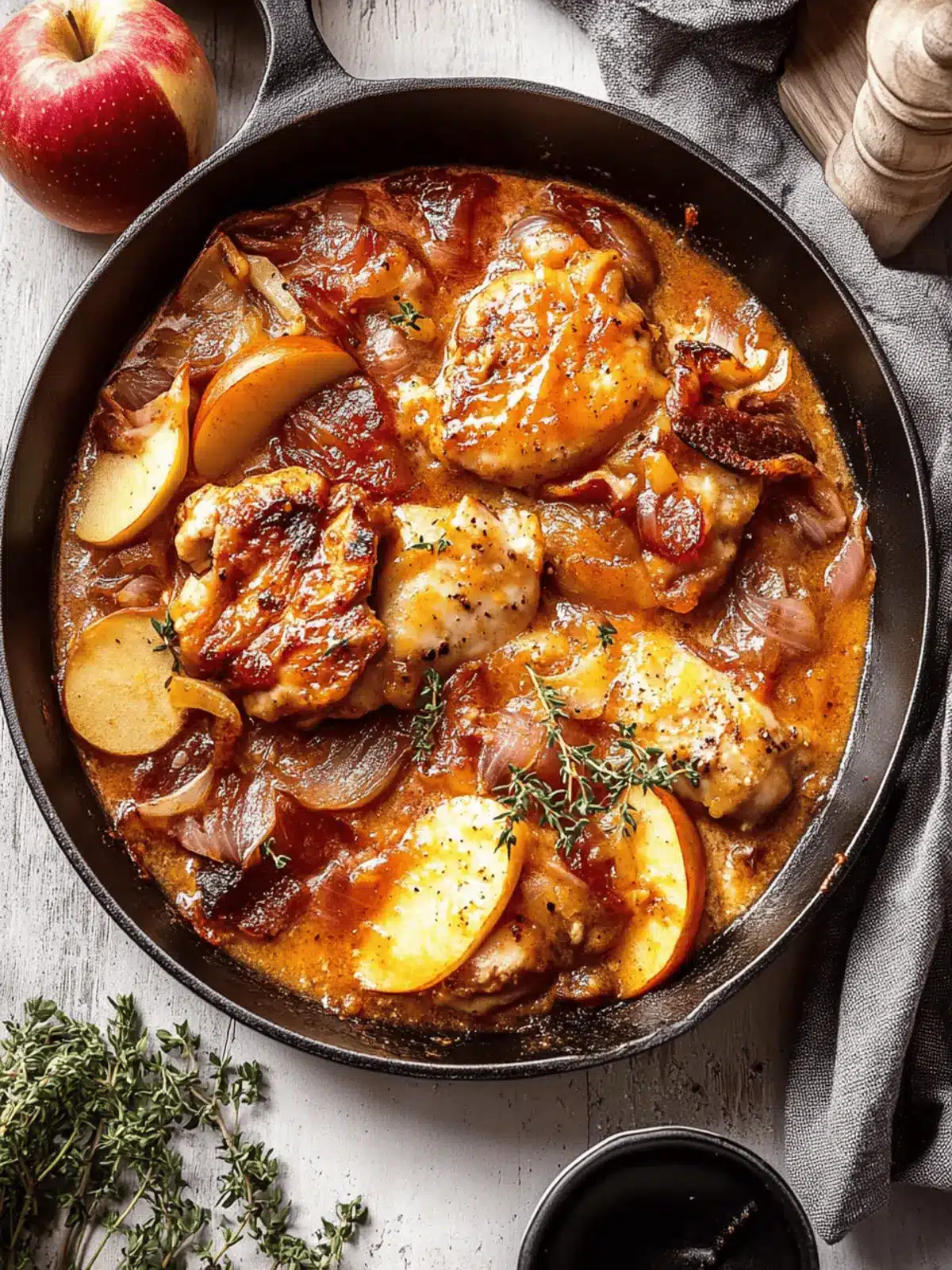 Apple Cider Smothered Chicken: A Cozy Fall Delight 3 Apple Cider Smothered Chicken