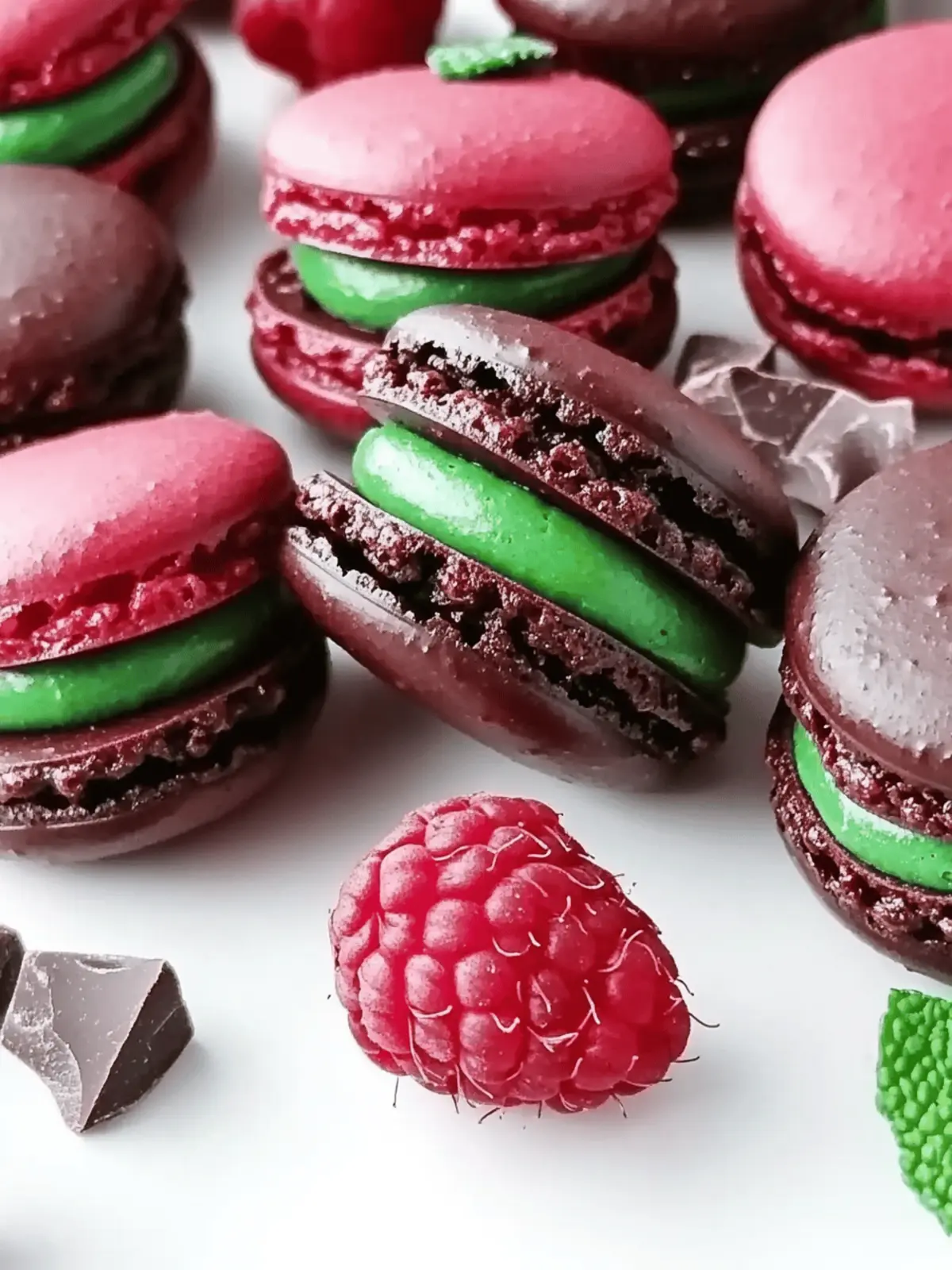Decadent Dark Chocolate Raspberry Macarons You ll Love 3 Dark Chocolate Raspberry Macarons