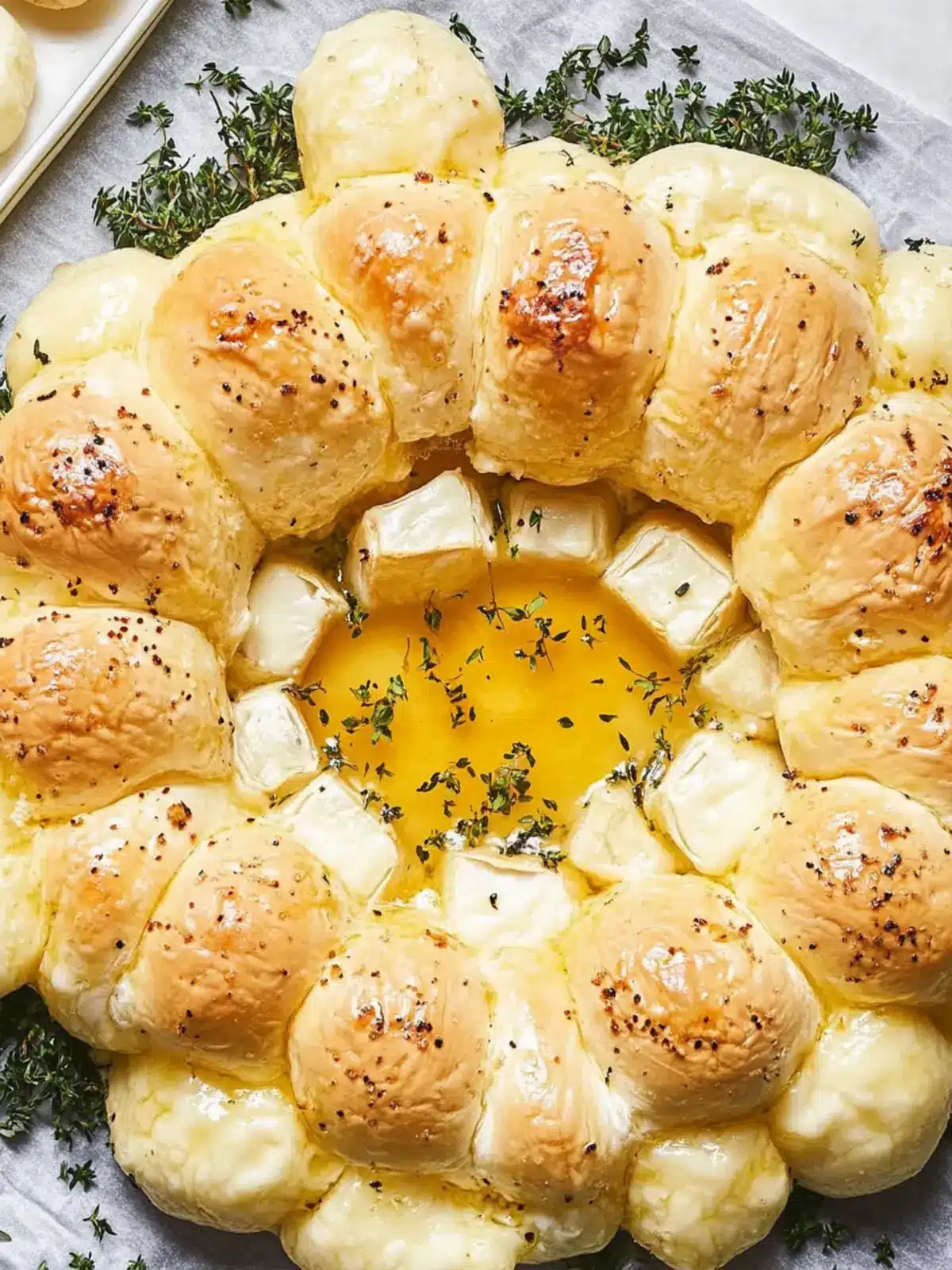 Melt-in-Your-Mouth Baked Brie Wreath for Cozy Gatherings 4 Baked Brie Wreath